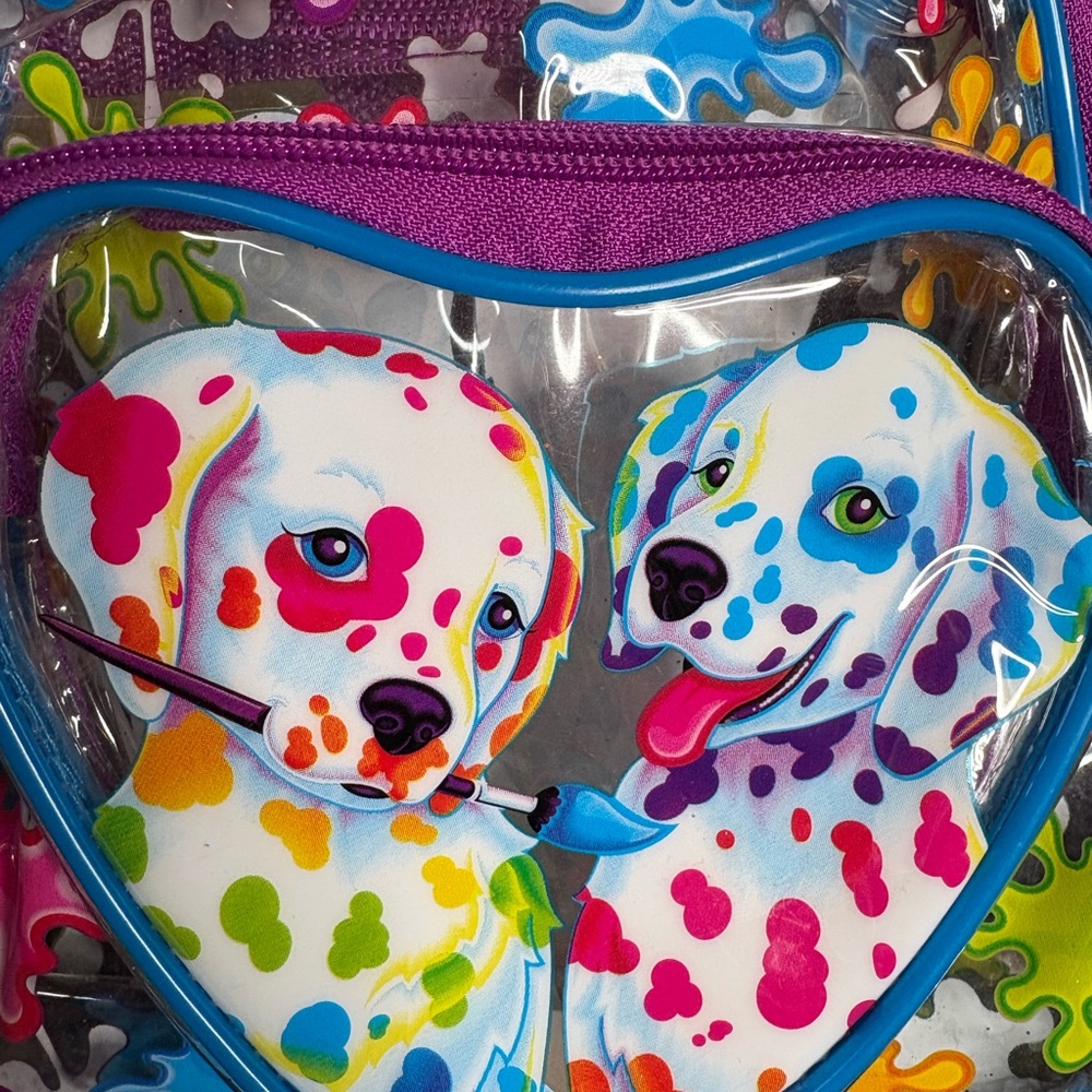 Lisa Frank Colorful Clear Dalmatian mini Backpack - Picture 2 of 3
